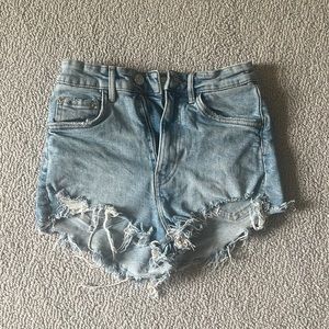 Zara Hi-Rise Jean Shorts